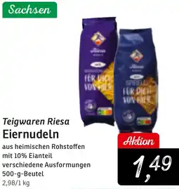 KONSUM Teigwaren Riesa Eiernudeln Angebot