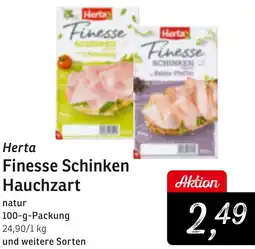 KONSUM Herta Finesse Schinken Hauchzart Angebot