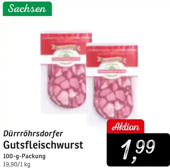 KONSUM Dürrröhrsdorfer Gutsfleischwurst Angebot