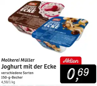 KONSUM Molkerei Müller Joghurt mit der Ecke Angebot