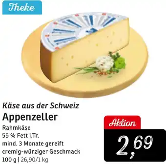 KONSUM Käse aus der Schweiz Appenzeller Angebot