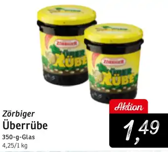 KONSUM Zörbiger Überrübe Angebot