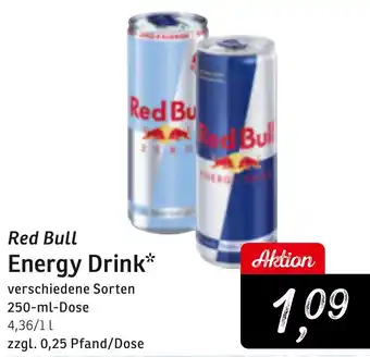 KONSUM Red Bull Energy Drink Angebot