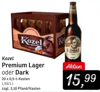 KONSUM Kozel Premium Lager oder Dark Angebot