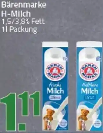 Ihr Frischmarkt Bärenmarke H-Milch Angebot