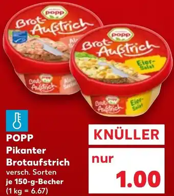 Kaufland POPP Pikanter Brotaufstrich Angebot