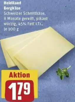 REWE Heidiland Bergkäse Angebot