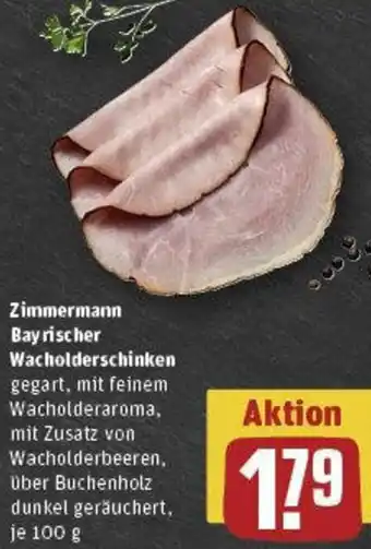 REWE Zimmermann Bayrischer Wacholderschinken Angebot