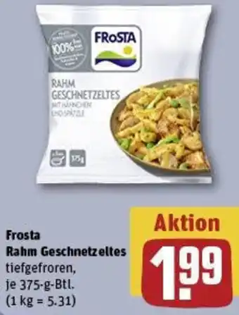 REWE Frosta Rahm Geschnetzeltes Angebot