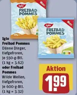 REWE Iglo Freibad Pommes oder Freibad Pommes Angebot