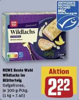 REWE REWE Beste Wahl Wildlachs im Blätterteig Angebot