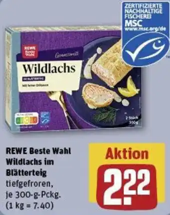 REWE REWE Beste Wahl Wildlachs im Blätterteig Angebot