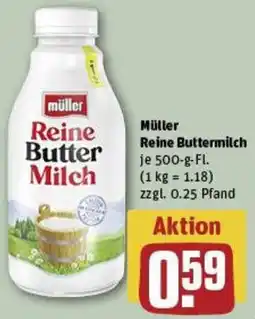 REWE Müller Reine Buttermilch Angebot