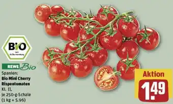 REWE Bio Mini Cherry Rispentomaten Angebot