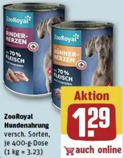 REWE ZooRoyal Hundenahrung Angebot