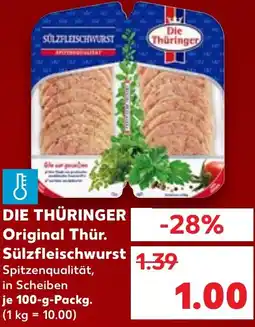 Kaufland DIE THÜRINGER Original Thür. Sülzfleischwurst Angebot