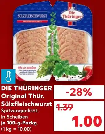 Kaufland DIE THÜRINGER Original Thür. Sülzfleischwurst Angebot