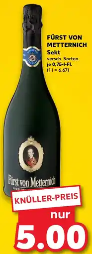 Kaufland FÜRST VON METTERNICH Sekt Angebot