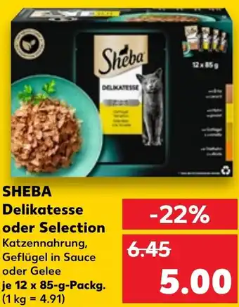 Kaufland SHEBA Delikatesse oder Selection Angebot