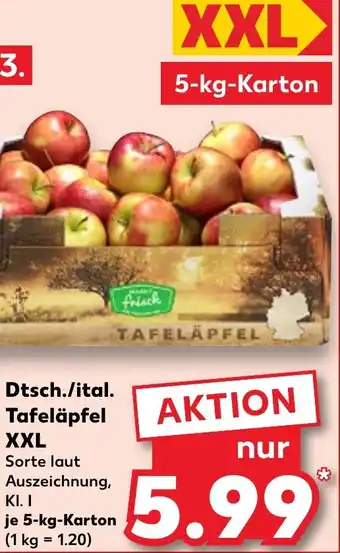 Kaufland Dtsch./ital. Tafeläpfel XXL Angebot