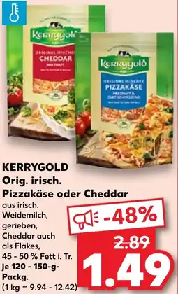 Kaufland KERRYGOLD Orig. irisch. Pizzakäse oder Cheddar Angebot