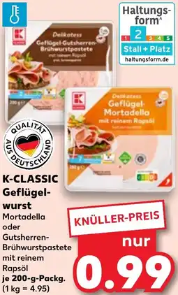 Kaufland K-CLASSIC Geflügelwurst Angebot