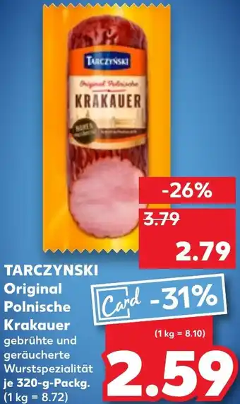 Kaufland TARCZYNSKI Original Polnische Krakauer Angebot