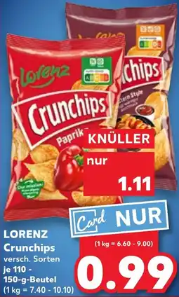 Kaufland LORENZ Crunchips Angebot