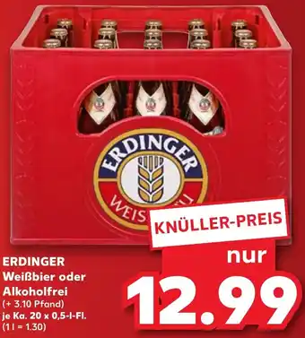 Kaufland ERDINGER Weißbier oder Alkoholfrei Angebot