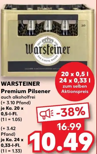 Kaufland WARSTEINER Premium Pilsener Angebot