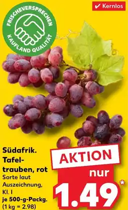 Kaufland Südafrik. Tafeltrauben, rot Angebot