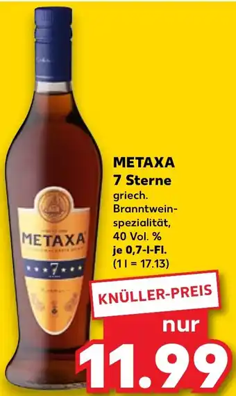 Kaufland METAXA 7 Sterne Angebot