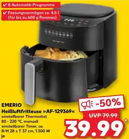 Kaufland EMERIO Heißluftfritteuse AF-129369 Angebot