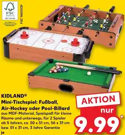 Kaufland KIDLAND Mini-Tischspiel: Fußball, Air-Hockey oder Pool-Billard Angebot