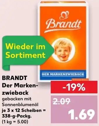 Kaufland BRANDT Der Markenzwieback Angebot