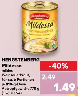 Kaufland HENGSTENBERG Mildessa Angebot