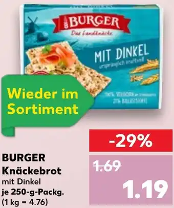 Kaufland BURGER Knäckebrot Angebot