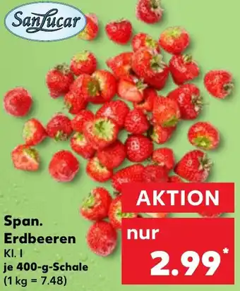 Kaufland SanLucar Span. Erdbeeren Angebot