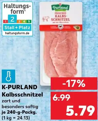 Kaufland K-PURLAND Kalbsschnitzel Angebot