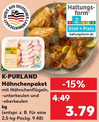 Kaufland K-PURLAND Hähnchenpaket Angebot