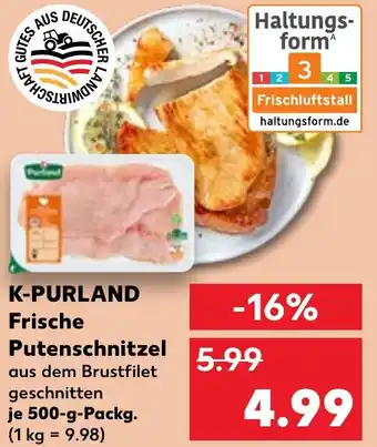 Kaufland K-PURLAND Frische Putenschnitzel Angebot