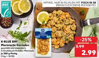 Kaufland K-BLUE BAY Marinierte Garnelen Angebot