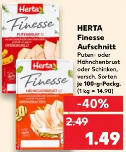 Kaufland HERTA Finesse Aufschnitt Angebot