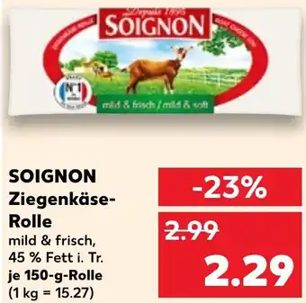 Kaufland SOIGNON Ziegenkäse Rolle Angebot