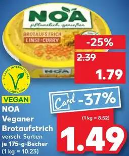 Kaufland NOA Veganer Brotaufstrich Angebot