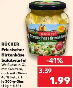 Kaufland RÜCKER Friesischer Hirtenkäse Salatwürfel Angebot