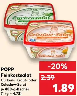 Kaufland POPP Feinkostsalat Angebot