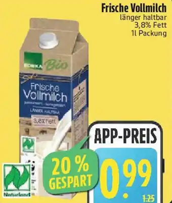 Edeka EDEKA Bio Frische Vollmilch Angebot