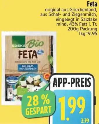 Edeka EDEKA Bio Feta Angebot