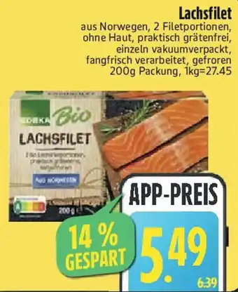 Edeka EDEKA Bio Lachsfilet Angebot